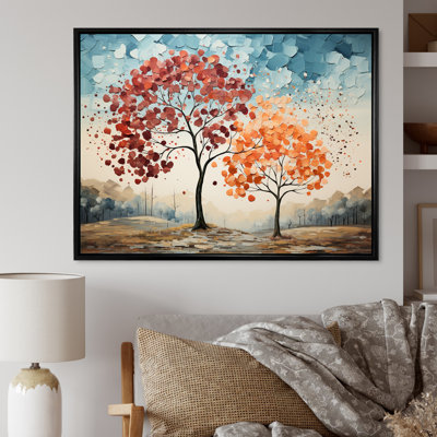 «Mute Tone Maple Trees Collage II», reproduction sur toile