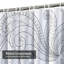Rideau de douche avec 12 crochets Doodle-25755452