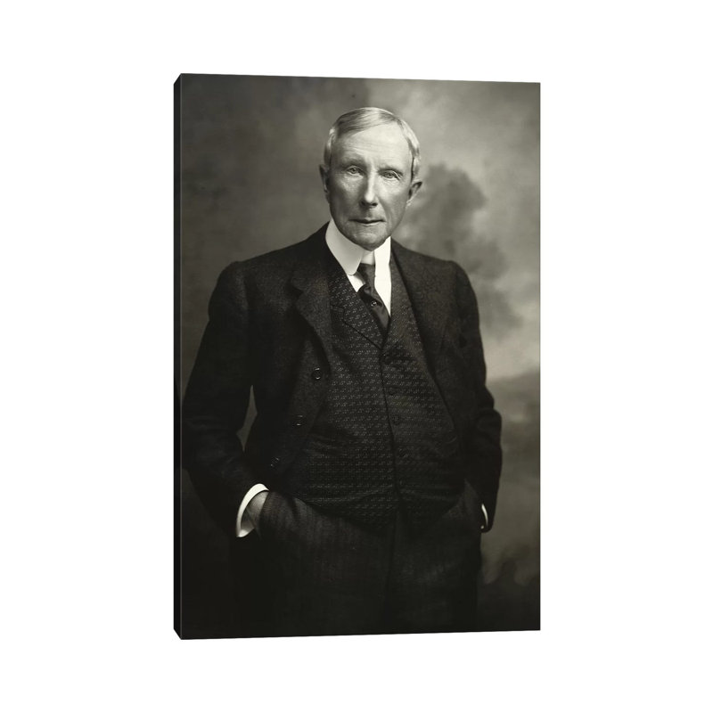 John D. Rockefeller Snr - Wrapped Canvas Print, 66.04 cm H x 45.72 cm W