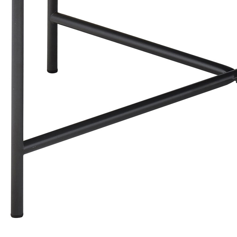 Weathered Grey Oak And Black Coffee Table