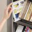 5 Tier Rolling Storage Bookcase Bookshelf with Wheels for Living Room, Office