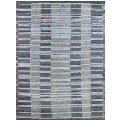 Wool Striped Area Rug