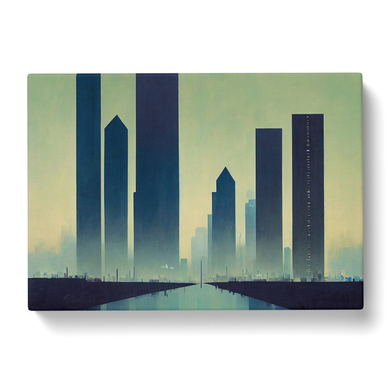 Boundless City Skyline Architecture - Wrapped Canvas, 35cm H x 50cm W x 3cm D