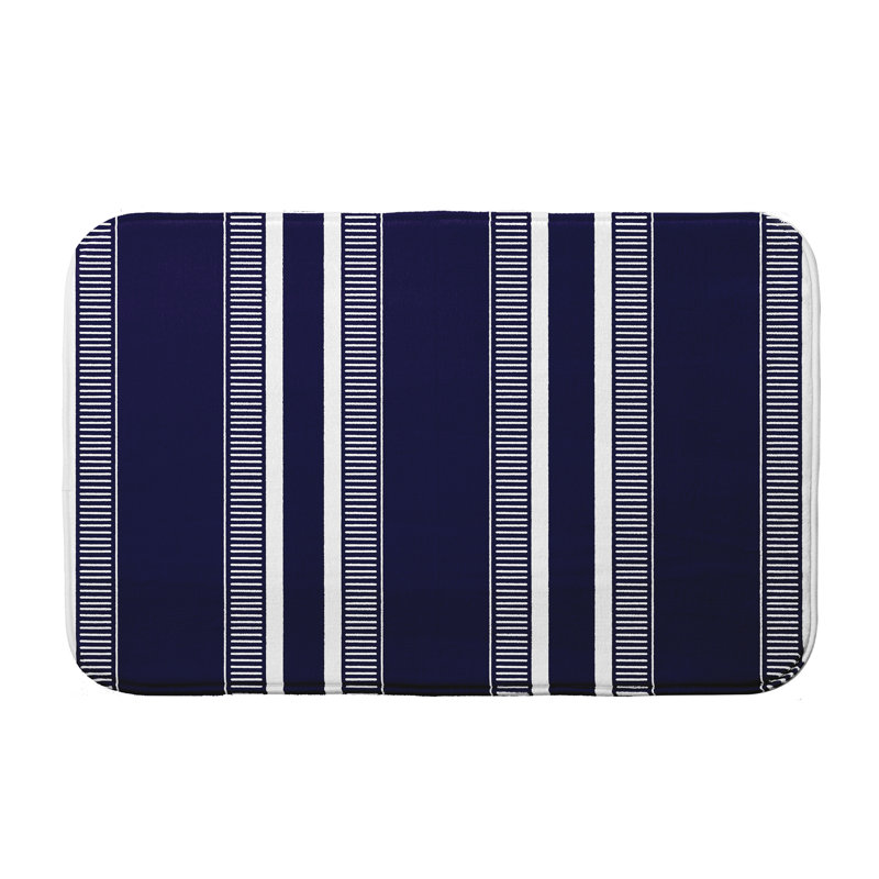 Tapis de bain Josephine, Bleu, l 34 po x L 21 po