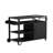 Outdoor Grill Cart With 304 Stainless Steel Ice Bucket, Heavy Duty Bar Table With Wheels & Push Handle, Portable Prep Station