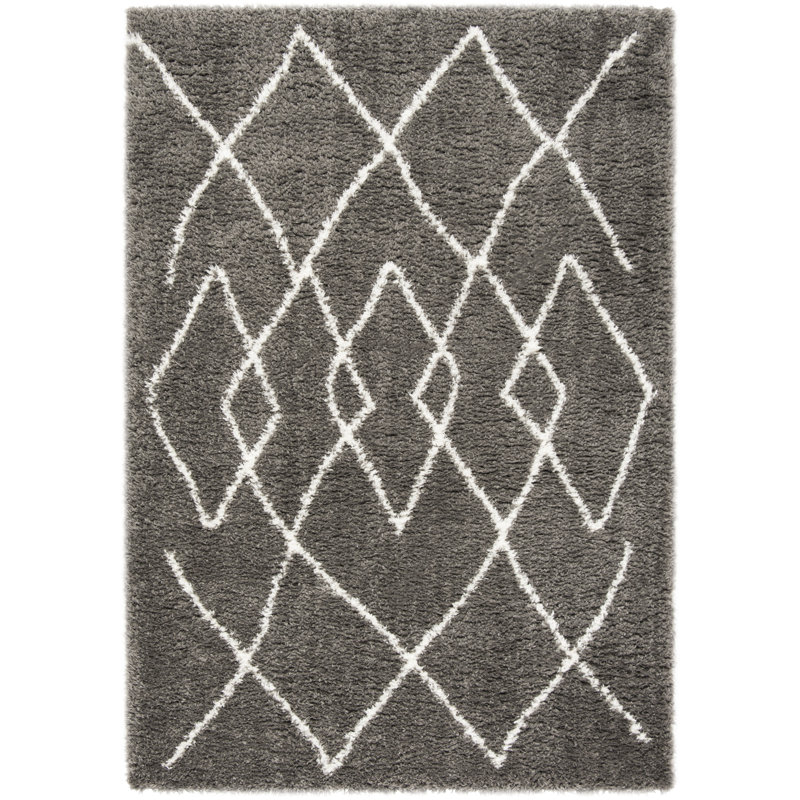 Casperson Shag 900 Performance Geometric Rug, Rectangle 5'3" x 7'6"