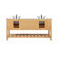 Meuble-lavabo double 72 po Pelaghia-57367800
