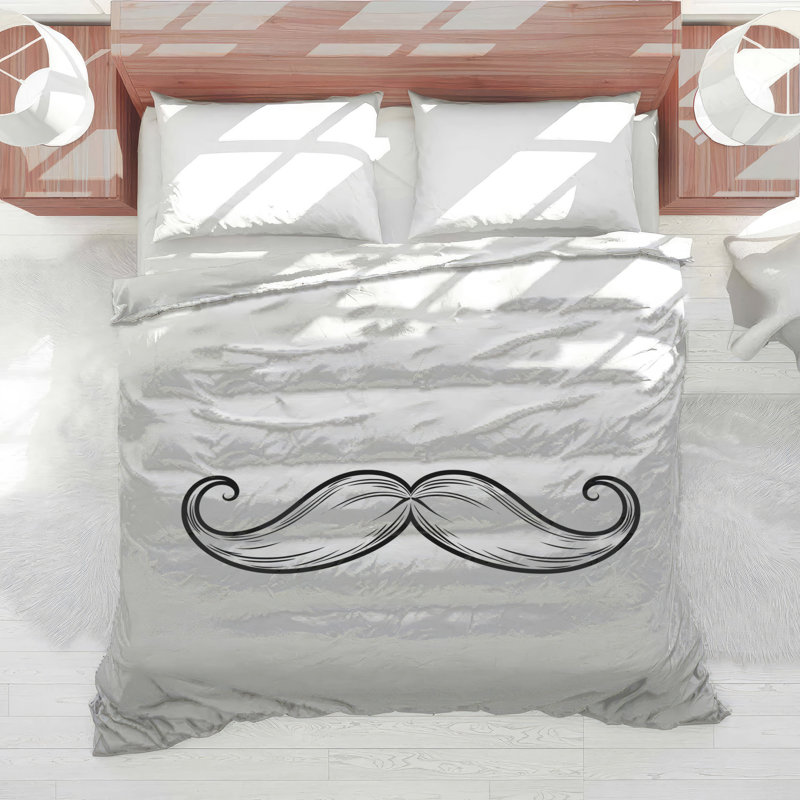 Édredon recourbé avec moustache noire, Twin Extra Long