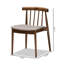 45cm H Polyester Blend Upholstered Slat Back Side Chair
