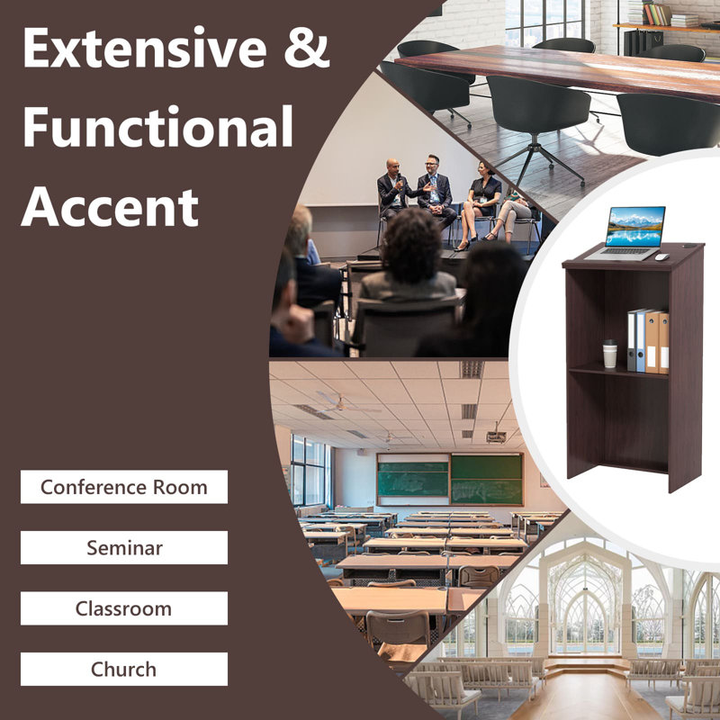 117cm Wood Full Podium