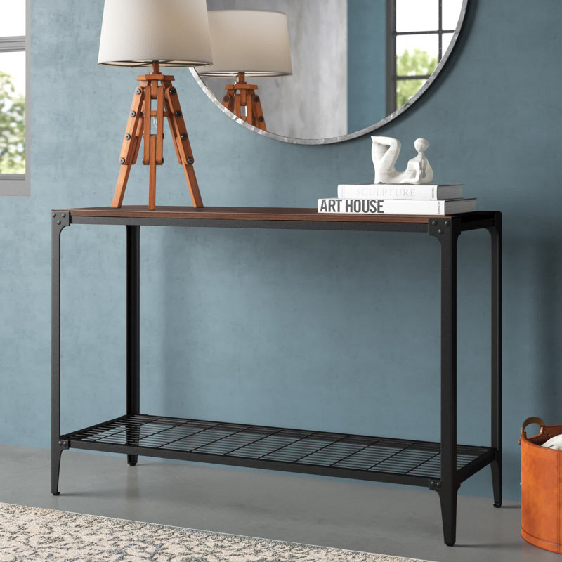 Merideth 44'' Console Table, Dark Walnut