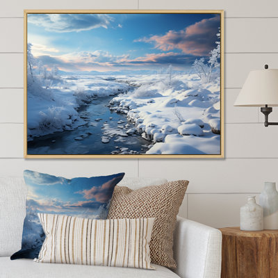 Paysage d'hiver enneigé à l'horizon II