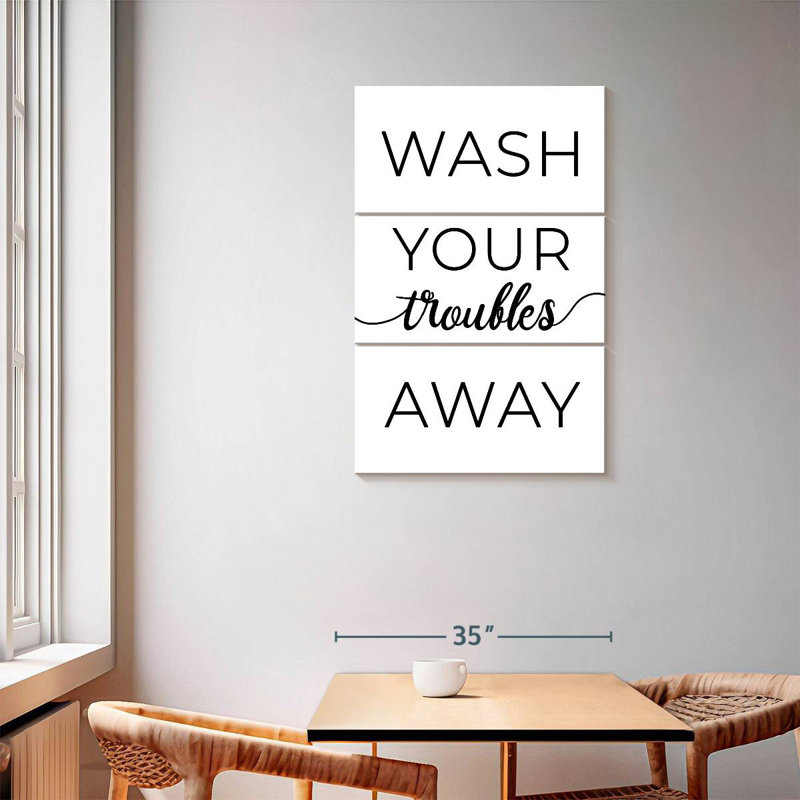 Tergel Wash Your Troubles Away, 57" H x 36" W