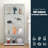 2 Doors Glass Display Cabinet With 4 Shelves