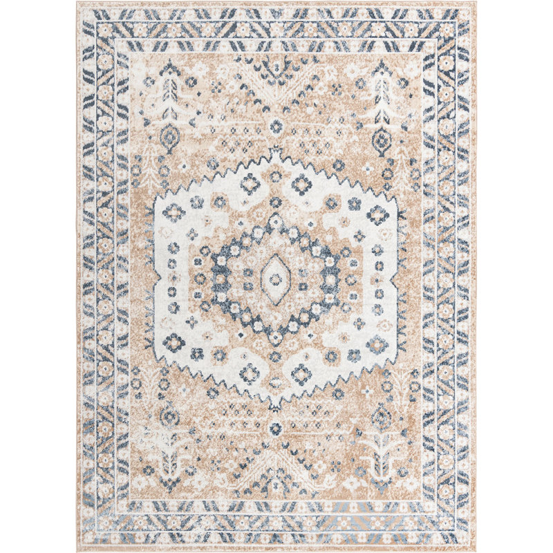 Micsunel Abstract Indoor Rug, Rectangle 9' x 12'
