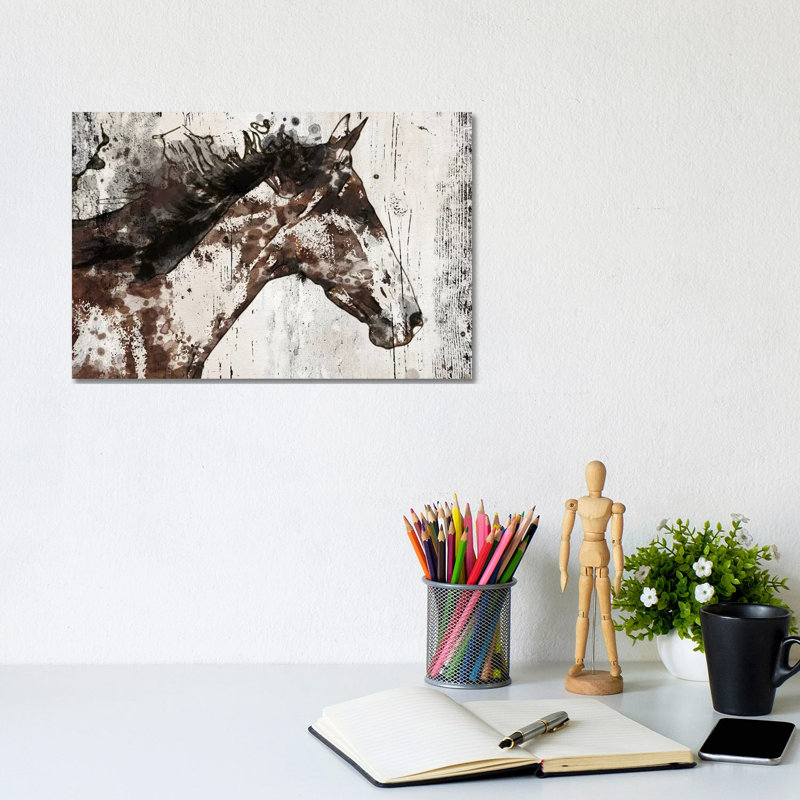 Galaxy Horse I by Irena Orlov - Wrapped Canvas Painting, 20.32cm H x 30.48cm W x 1.91cm D