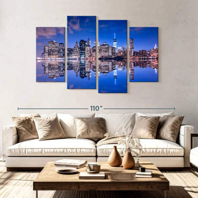 Manhattan night skyline Sireci