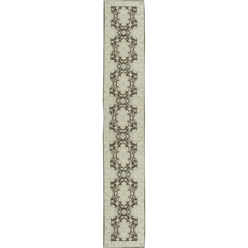 One-of-a-Kind Runner 2'5" x 16' Runner Wool Area Rug in Ivory