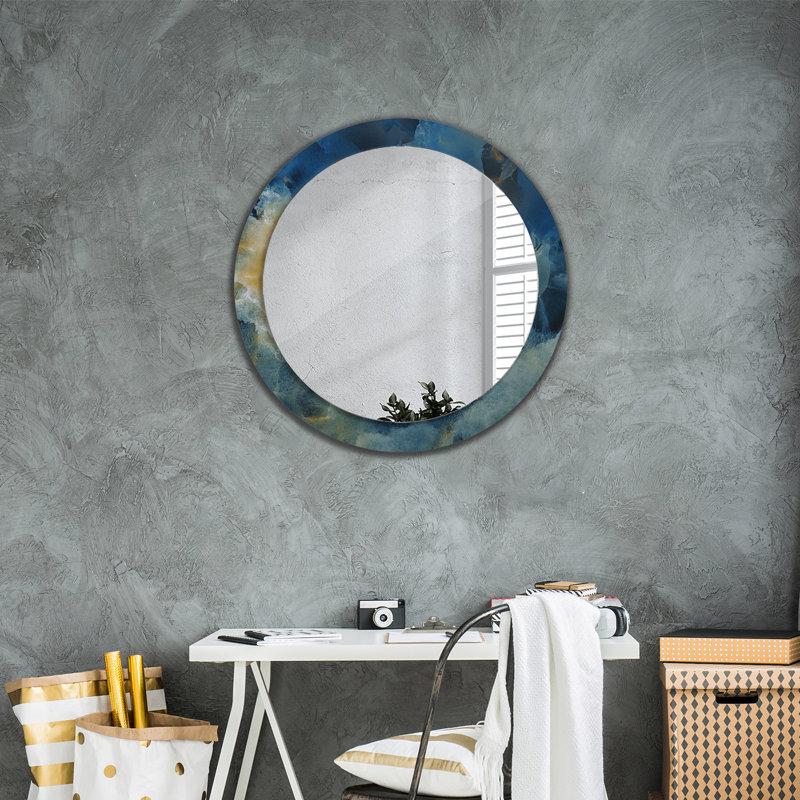 Huldar Glass Flat Wall Mirror, 80cm H x 80cm W