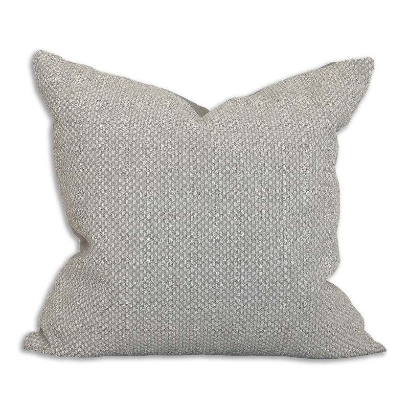 Square Pillow Cover & Insert, Pewter