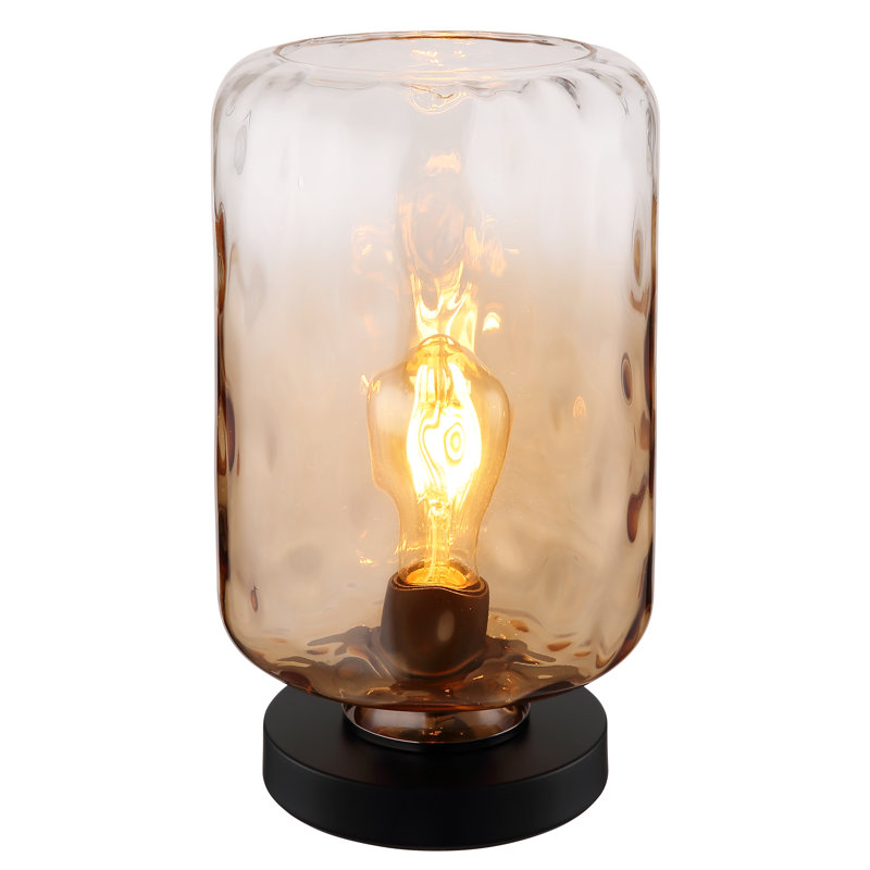 Metal Table Lamp, Red