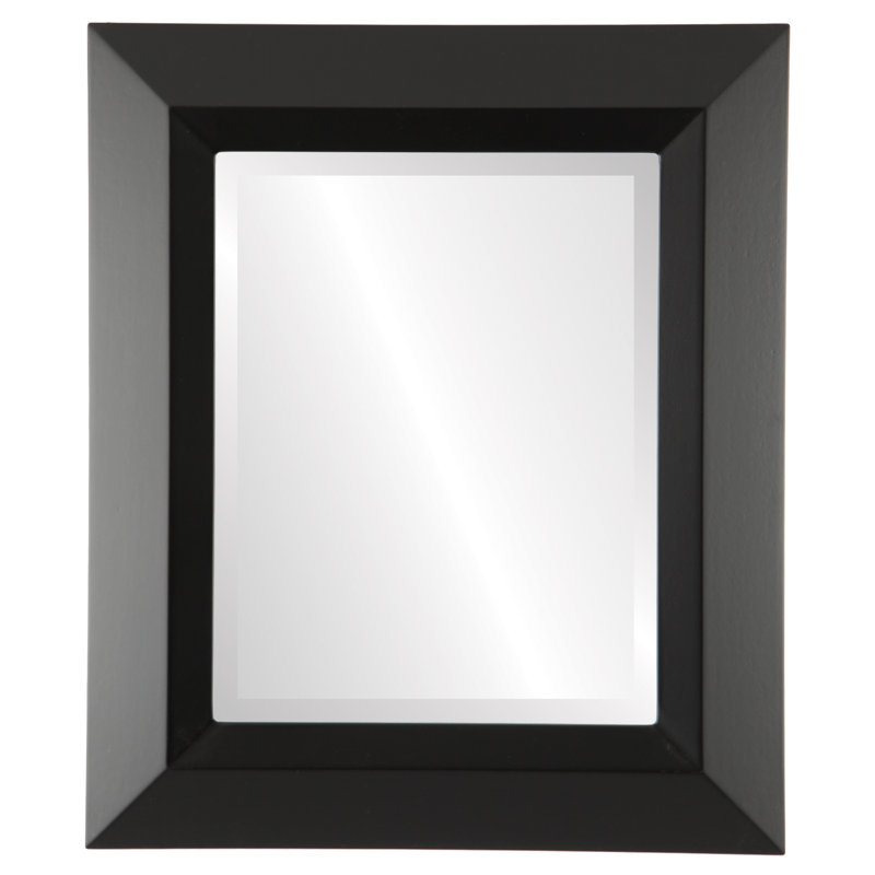 Royalton Rectangle Mirror, 41" H x 29" W, Matte Black