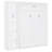 White Space Saving Bed With Shelves, Wardrobe, Led Lights - For Home Office, Guest Room, Gym Full Size Shelf Storage, Efficient Room-585253258-585253255