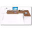 Bureau de direction avec classeur et tablettes