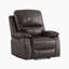 Fauteuil inclinable transitionnel en similicuir de 35,5 po Manon avec tirette inclinable et siège renforcé en métal