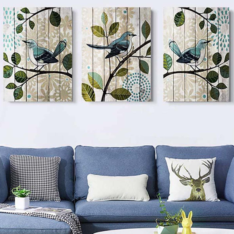 3 Piece Wrapped Canvas Print, 60 cm H x 40 cm W