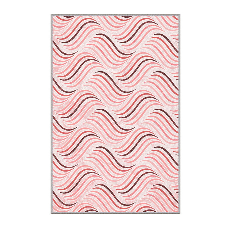 Stylish Hall Carpet (3.3 x 6.6 ft), 100% Polyester, 0.3 in Pile Height | Antibacterial, PVC Non-Slip Underside | 3D Digital Printing, Machine Washable | Perfect for Entryways & Living Spaces, Durable & Easy Care