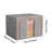 Steel Frame Storage Box, Cloth Storage Box for Quilt Storage Box Folding Wardrobe Fabric Extra Large Storage Bag with Clear Window, Sturdy Zippers(Set of 3)-1528841571-1528841573