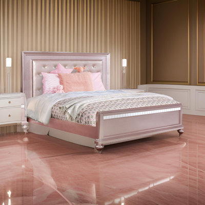 Insiyah Queen Solid Wood Platform Bed -  Rosdorf Park, 90DDAB5BEF434CBB914439F2BD9024EF