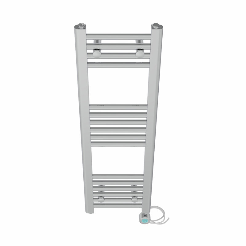 Arvonio Straight Towel Rail Heated Towel Rails, Chrome, 100cm H x 30cm W x 3cm D