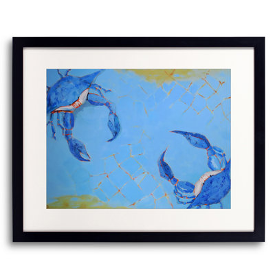 Blue Crabs Print by Phyllis Adams