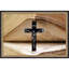 «Christian Cross Bible Scripture», reproduction d'art sur toile encadrée