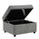 Repose-pieds de rangement mobile avec compartiment spacieux, repose-pieds confortable pour le salon et la chambre à coucher, durable et élégant