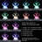 3D Engraved Caduceus Crystal Figurine with Color-Changing LED Light Base