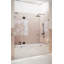 Stellar 70.75 in. W x 58.25 in. H Frameless 3 Panel Inline Hinge Bathtub Door-1129221972