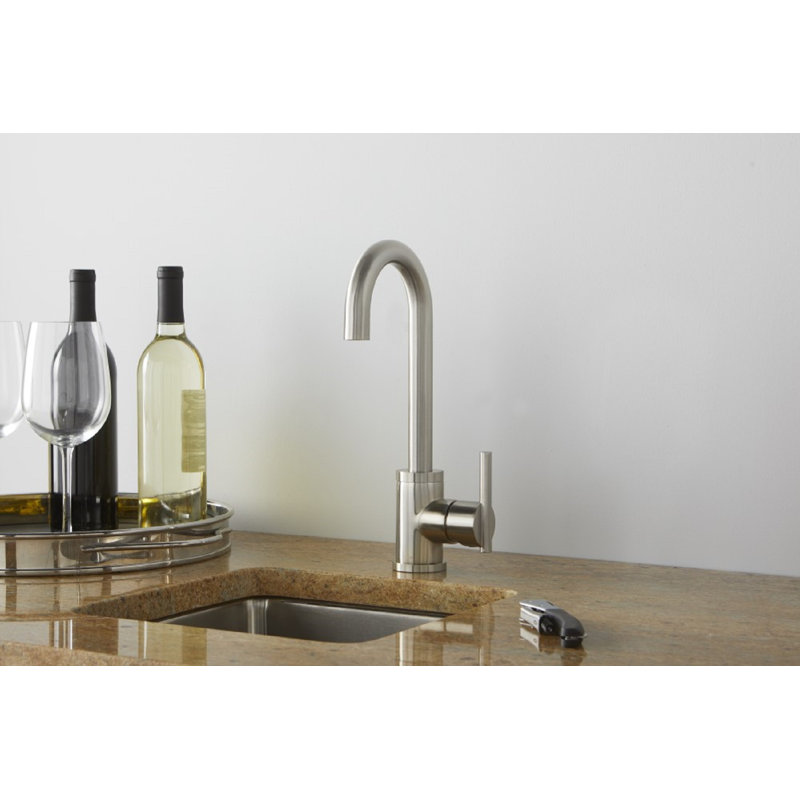 Parma Single Handle Bar Faucet, Stainless Steel