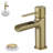 Single-Hole Single-handle Bathroom Faucet with Drain Assembly-93219935