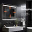 Miroir à DEL avec rétroéclairage et lumière extérieure-508444416