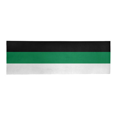 Tapis à rayures vert/noir