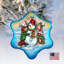 Holiday Splendor 4'' Handmade Glass Holiday Shaped Ornament