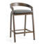 Tabouret de comptoir rembourré 27,36 po Piera-883441039