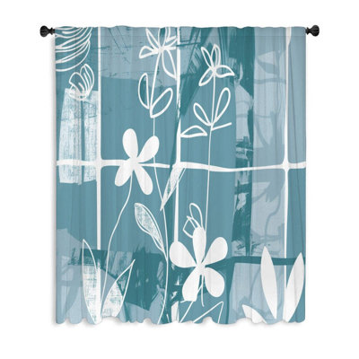 Rideau transparent en polyester Hajri
