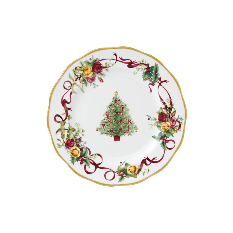 Old Country Roses Christmas Tree 5-Piece Place Setting