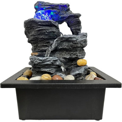 Rotating Ball Rock Waterfall Fountain