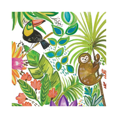 Tropical Wildlife II 1 Piece Wrapped Canvas Painting