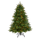 Lighted Artificial Spruce Christmas Tree
